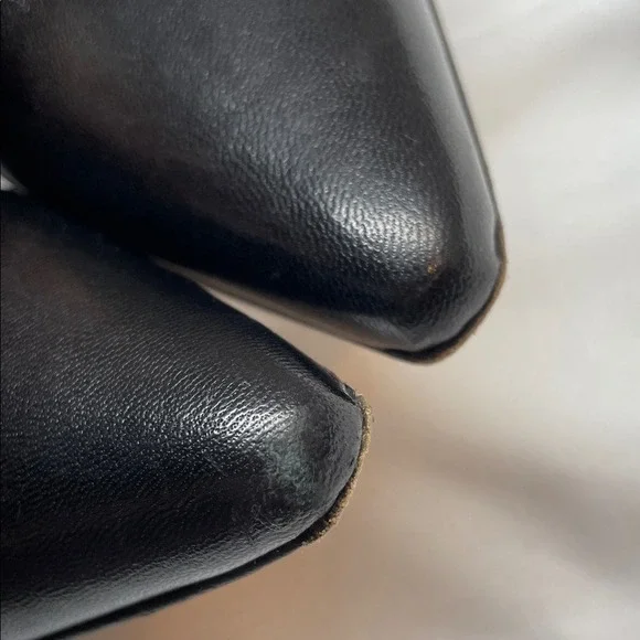 Roberto Capucci Black Leather Suede Stiletto Heels Made in Italy Size 5 B - Picture 9 of 9